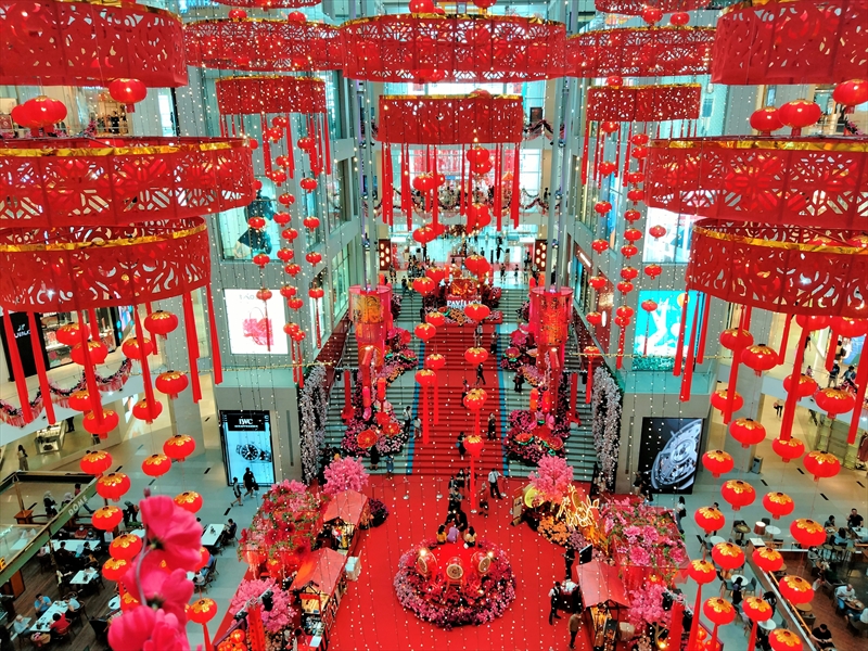 マレーシア　旧正月　チャイニーズニューイヤー　パビリオン