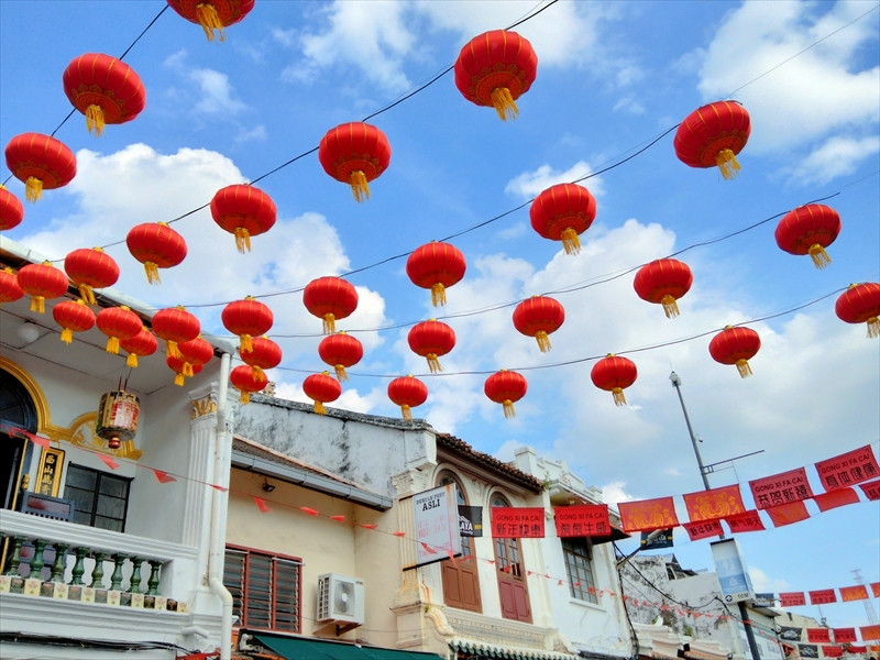 マレーシア　旧正月　チャイニーズニューイヤー　マラッカ